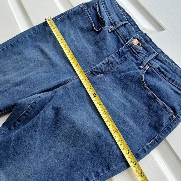 Levi Signature Gold Label Bootcut Jeans 16L W33 L34 blue medium wash high rise - Picture 10 of 15